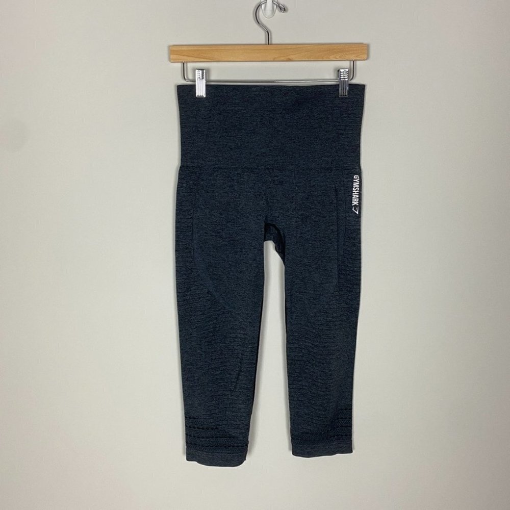 Gymshark Seamless Cropped Leggings Womens Medium M‎ High Waisted Dry